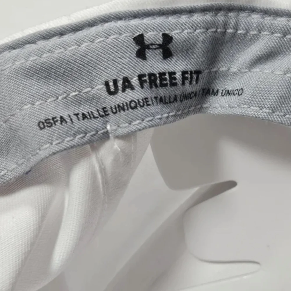 Under Armour Hat Cap Strap‎ Back Youth One Size White Embroidered UA Free Fit